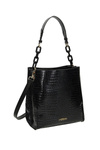 Snakeskin Shoulder Bag NOBO M0120-C020 Black