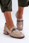 Beige Patent Leather Court Shoes S.Barski MR38-960