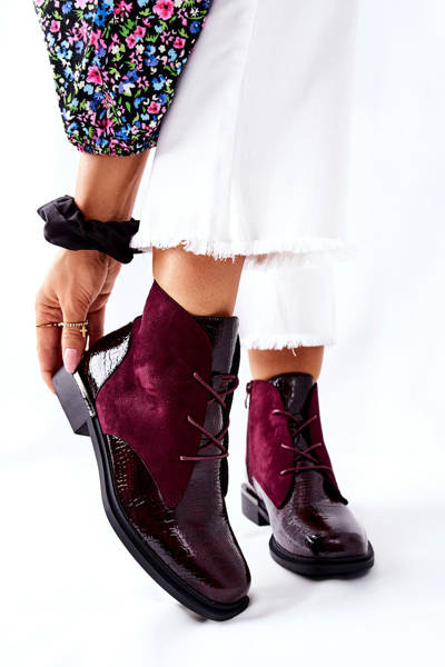 Women's Boots Suede Sergio Leone BT401 Bordeaux