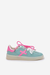 Low Women's Sports Shoes In Leopard Mint Pink Zelevelis