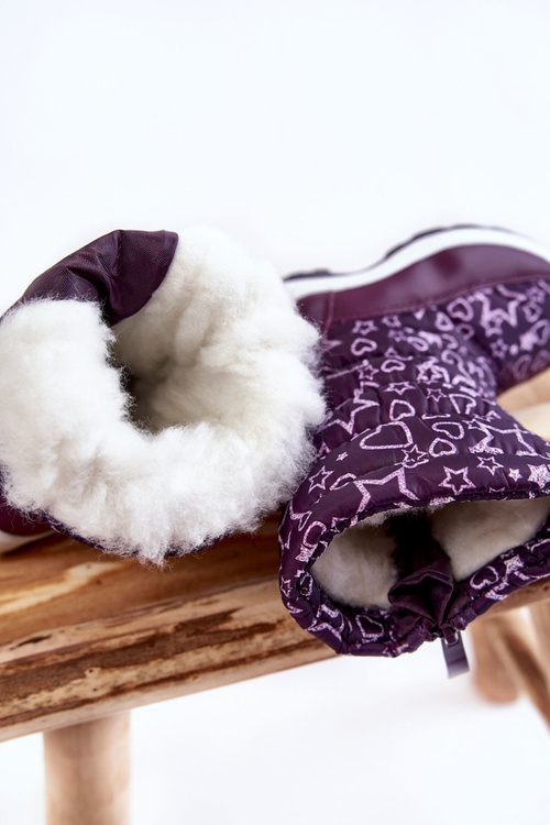 Children's Snow Boots Warmed Violet Terra