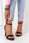 Elegant Sandals On High Heel Black Glamour