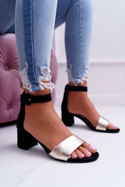 Women's Maciejka Leather Suede Sandals Black 04141-25/00-5