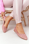 Suede Ballerinas Sergio Leone BL622 Pink