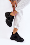 Buty Sportowe Sneakersy Modne Czarne Frezio