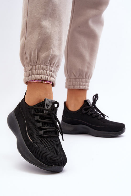 Buty Sportowe Damskie Czarne Big Star NN274663 