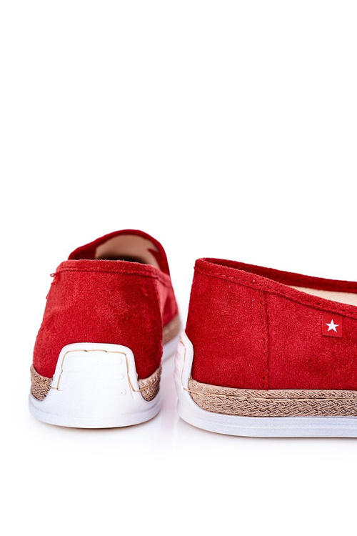 Men's Suede Espadrilles Big Star HH176007 Red