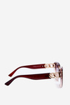 Women's Sunglasses with Gold Detail UV400 Brown