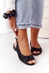 Suede Sandals Sergio Leone SK807 Black