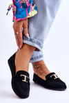 Classic Slip On Loafers Black Carly
