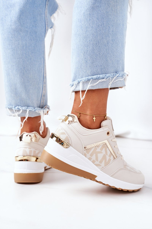 Wedge Sneakers Beige Weekend