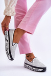Women's Openwork Leather Sneakers Slip-On White Sorito