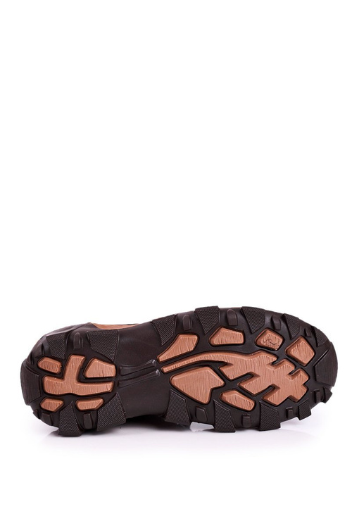 Męskie Skórzane Półbuty Trekkingowe BEDNAREK Brązowe