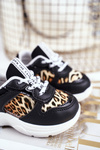 Children's Sport Shoes With A Leopard Pattern Black Penny