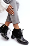 Women's Boots On Low Heel Black Ebba