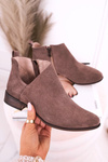 Women's Boots With A Cut Suede Brown Clarence