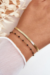 Double Snake Bracelet And Anker Gold