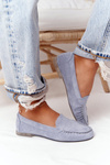 Suede Loafers Sergio Leone MK722 Blue