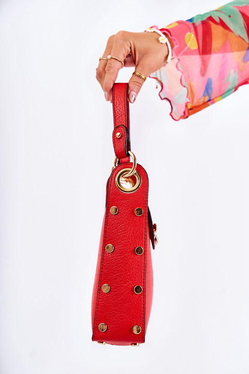 Small Women's Handbag With Ornament Red Ellies