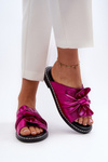 Women's Flat Sandals with Cutouts Fuchsia Fiviama