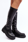 Women's Platform Boots With Zip GOE MM2N4068 Black