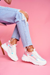 Sporty Women's Shoes Pink White Memory