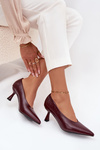 Patent Leather High Heel Shoes Bordeaux Gavrielle
