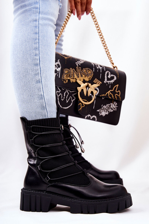 Worker boots with sock Black Connor