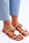 Embellished Suede Slippers Nude Victoria 