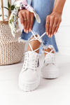 Women's Sneakers On A Platform White Big City Life