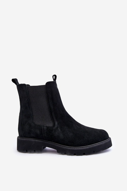 Suede Ankle Boots Nicole Black 2672