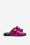 Women's Flat Sandals with Cutouts Fuchsia Fiviama