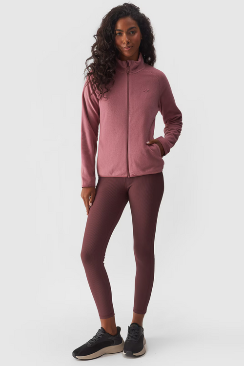 Polar Damski Regular Ze Stójką 4F 4FWMM00TFLEF294-53S Różowy