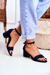 Women's Sandals Eco-Suede Navy Oh Baby!