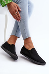 Women's Slip-On Black Trainers Sneakers Lovinia