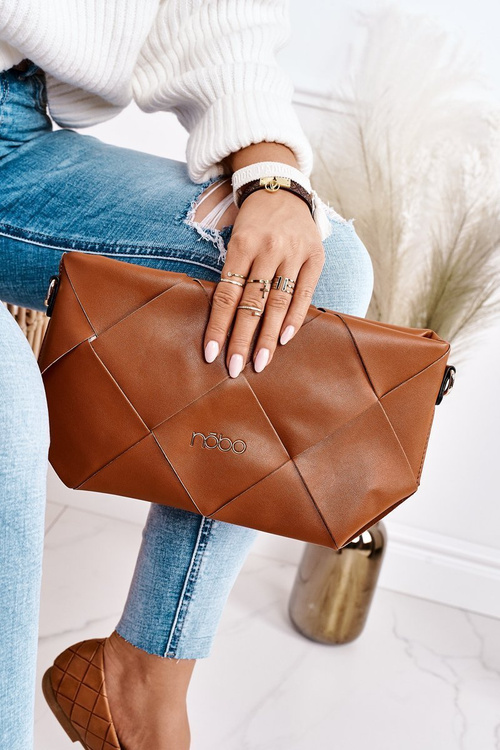 Clutch Bag With A Detachable Strap NOBO NBAG-K1260 Brown