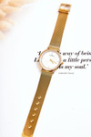 Women's Analog Watch Giorgio & Dario With Cubic Zirconia Gold