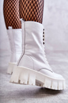 Leather warm boots GOE KK2N4012 White