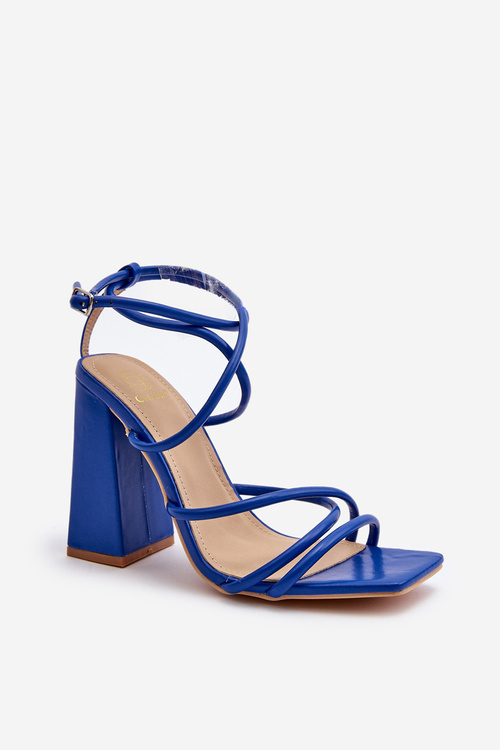 Fashionable High Heel Sandals Blue Josette