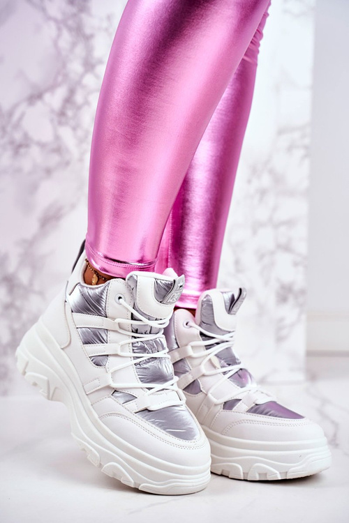 Sportowe Damskie Buty Białe Granto