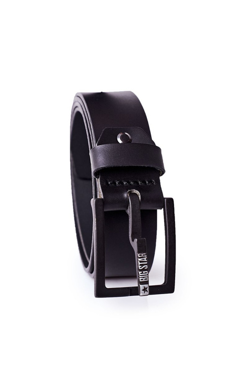Leather Men's Belt Big Star HH674104 Black