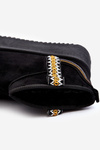 Platform Snow Boots with Pattern Black Udra