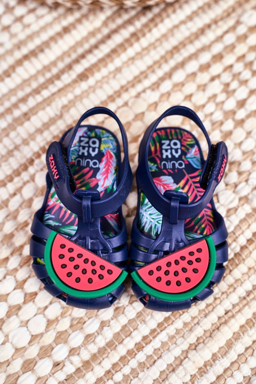 Child's Sandals With Velcro Fragrant Watermelon ZAXY FF3855013