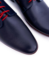 Men's Elegant Leather Menelaos Blue Men's Elegant Leather Half Shoes