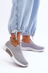 Buty Sportowe Klasyczne Wsuwane Szare Frankie QH515