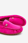 Women's Suede Loafers With Embellishments Fuchsia Leah