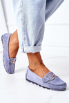 Women's Suede Loafers Blue Downtown