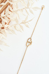 Delicate Bracelet With Hearts Gold
