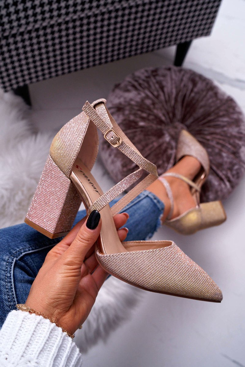 Women's Stiletto Stiletto Pumps Brocade Champagne Trever