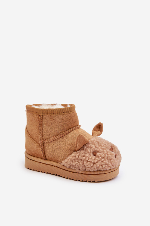 Śniegowce Botki Dziecięce Ocieplane Lamy Camel Esandira